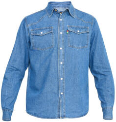 DUKE cămașă bărbați WESTERN Style Denim Cămașă denim mărime supradimensionată L
