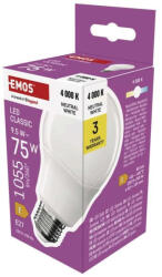 EMOS Classic 9, 5W (75W) E27 1055lm 4000K A60 ZQ5E53 LED izzó (EMOS-ZQ5E53)