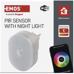 EMOS GoSmart PIR érzékelő (mozgásérzékelő) éjjeli fénnyel, Wi-Fi P3322 (EMOS-P3322)