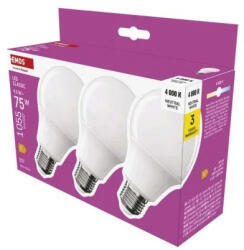 EMOS Classic 9, 5W (75W) E27 1055lm 4000K ZQ5E53.3 A60 LED izzó (EMOS-ZQ5E53-3)