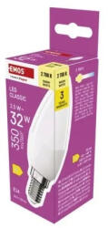 EMOS LED izzó Classic gyertya / E14 / 2, 5W (32W) / 350lm / Meleg fehér ZQ3D11 (EMOS-ZQ3D11)