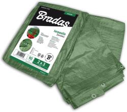 Bradas megerősített ponyva zöld 90gr 3X3 m (PL903/3)