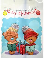 Cardex Ajándéktáska Karácsonyi macikkal és Merry Christmas felirattal 32,5x45,5x10 cm HTY003/merry