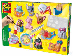 SES Creative SES: Gipszkiöntő - kutyák és cicák