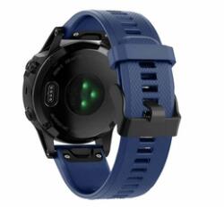 Gigapack Garmin Epix/Fenix 22mm Szilikon Pótszíj, sötétkék (149228) (GP-149228)