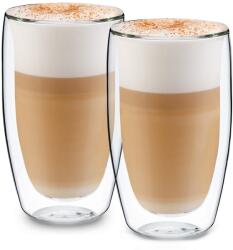 Klarstein Glaswerk Carajillo, thermo poharak dupla üveggel, 450 ml, kézműves, boroszilikát üveg (-)