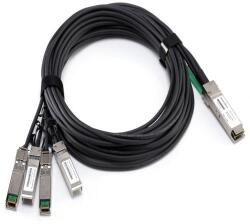 Dell Networking Cable 40GbE (QSFP+) to 4 x 10GbE SFP+ Passive Copper Breakout Cable 3 Meters Customer Install (470-AAXG)