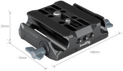 SmallRig 3357 Univerzal LWS Baseplate With Dual 15mm Rod Clamp