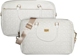 Wonder Csodalaptop Táska 17 hüvelykes pikó steppelt bézs Laptop táska