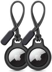 Tech-protect Rough Láncszett 2 Db Apple Airtag Fekete Tok