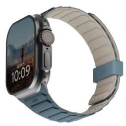 UAG Pathfinder Szilikon Kétoldalas Mágneses Szíj Apple Watch 42 / 44 / 45 / 46 / 49 mm - Szürke-Kék