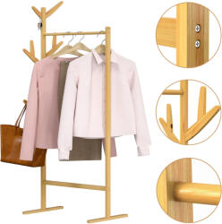 Casaria® Nordik ruhatartó állvány - bambusz (107936)