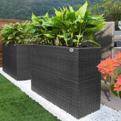 CASARIA Virágcserép 83x30, 5x60cm - fekete (106639)