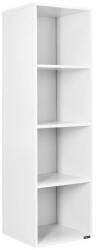 Casaria® Skylar könyvespolc 106x30x30cm - fehér (109249)