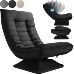 Casaria® Relaxációs fotel - fekete (109636)