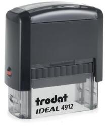 TRODAT Bélyegző, TRODAT „Ideal 4912, fekete ház, fekete párnával (IT4912P2)