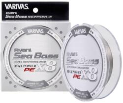 VARIVAS Sea Bass Max Power PE X8 Zsinór - 150 m, #1.5, 28.6 lb, Stealth Grey