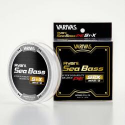 VARIVAS Avani Sea Bass Si-X PE X8 Zsinór - 150 m, #1.2, 25 lb, Prémium Fehér