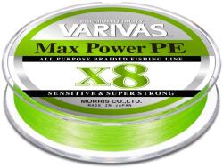 VARIVAS Max Power PE X8 Zsinór - 150 m, #1.5, 0.205 mm, 28.6 lb, Lime Zöld Fluo