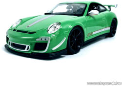 Bburago Porsche 911 GT3 RS 4.0 Premium Edition részletgazdag fém modell játék autó, zöld, 1: 18 méretarányú