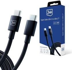 3mk Protection adatkábel - Hyper Cable C to C 100W 1.2m, fekete, 1.2m, Hyper Cable C to C 100W 1.2m, fekete (5903108541220)