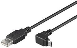 PremiumCord kábel micro USB 2.0, A-B, 90°, 3m (ku2m3f-90)
