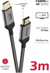 SWISSTEN HDMI HDMI 4K 60Hz 3.0 M kábel HDMI 60Hz 3.0 M-re (75501103)