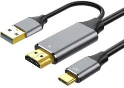 PremiumCord adapter HDMI 2.0-ról USB-C-re, 4K@60Hz, 2m (ku31hdmi25)