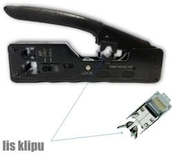 Datacom 8P 6P csatlakozó fogó klipszes préselővel (4527)
