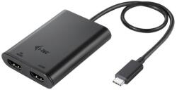 i-tec USB-C Dual 4K/60Hz (egyetlen 8K/30Hz) HDMI videó adapter (C31DUAL4K60HDMI)