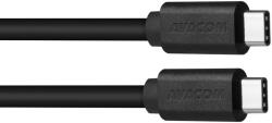 AVACOM USB Type-C és USB Type-C közötti adat- és töltőkábel, 40cm, fekete (DCUS-TPCC-P04K)