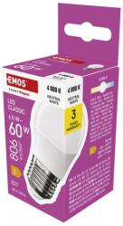 EMOS LED CLS MINI GLOBE 6, 5W(60W) 806lm E27 NW (1525733486)