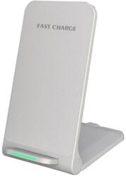 1stCOOL QI vezeték nélküli töltő H18, összecsukható állvány, USB-C, fehér (H18 White)