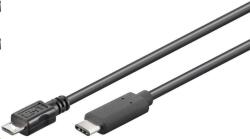 PremiumCord kábel USB 3.1 csatlakozó C/csatlakozó - USB 2.0 Micro-B/csatlakozó, fekete, 0, 6m (ku31cb06bk)