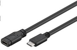 PremiumCord USB-C hosszabbító kábel (USB 3.1 generáció 1), C/M - C/F, 1m (ku31mf1)