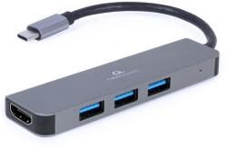 Gembird USB-C 2in1 multiport hub HDMI (A-CM-COMBO2-01)