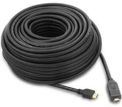 PremiumCord HDMI High Speed with Ether. kábel erősítővel, 10m, 3x árnyékolás, M/M, aranyozott csatlakozók, fekete színű (kphdmer10)