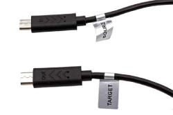 PremiumCord USB 2.0 kábel két okostelefon csatlakoztatásához, microUSB B(M)- microUSB B(M), 0, 3m, OTG (kur-20)