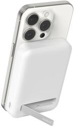 Belkin BOOST CHARGE Qi2 mágneses vezeték nélküli PowerBank állvánnyal, 8000mAh, 15W, fehér (BPD007btWH)