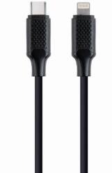 Gembird USB 2.0 Type-C és Ligtning (CM/8pinM) kábel, 1, 5m, adat, fekete (CC-USB2-CM8PM-1.5M)