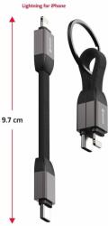 SWISSTEN Mágneses Kulcstartó Kábel Usb-c / Lightning 9, 7 Cm (71551030)