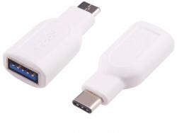 PremiumCord adapter USB 3.1 C csatlakozó - USB 3.0 A (M/F), OTG, fehér (kur31-14)