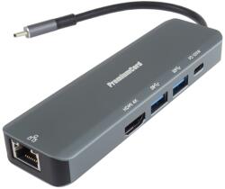 PremiumCord USB-C HDMI-re, 2x USB3.2, PD 100W, RJ45 (KU31DOCK19)