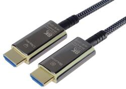 PremiumCord Ultra High Speed HDMI 2.1 optikai kábel 8K@60Hz, aranyozott 5m (kphdm21t05)