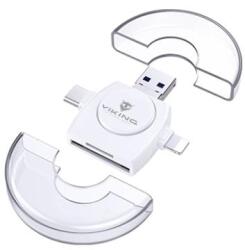 Viking Technology MEMORY CARD READER V4 USB3.0 4V1 fehér (VR4V1W)