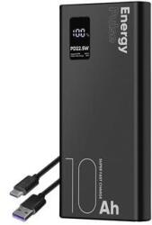 OBAL:ME CSOMAG: ME EnergyPulse Powerbank 10000mAh 22.5W fekete (8596311240645)