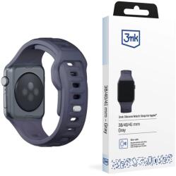 3mk szilikon óraszíj az Apple 38/40/41 mm-es órájához, szürke (5903108565615)