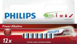 Philips AAA Power alkáli elemek - 12db (LR03P12W/10)