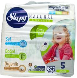 Sleepy бебешки пелени, Natural, Номер 5, 11-18кг, 24 броя