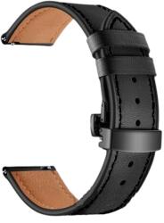 Xiaomi Watch S1 / Watch S1 Active okosóra szíj - Xpro - fekete bőr szíj (22 mm) - graffistore